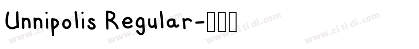 Unnipolis Regular字体转换
